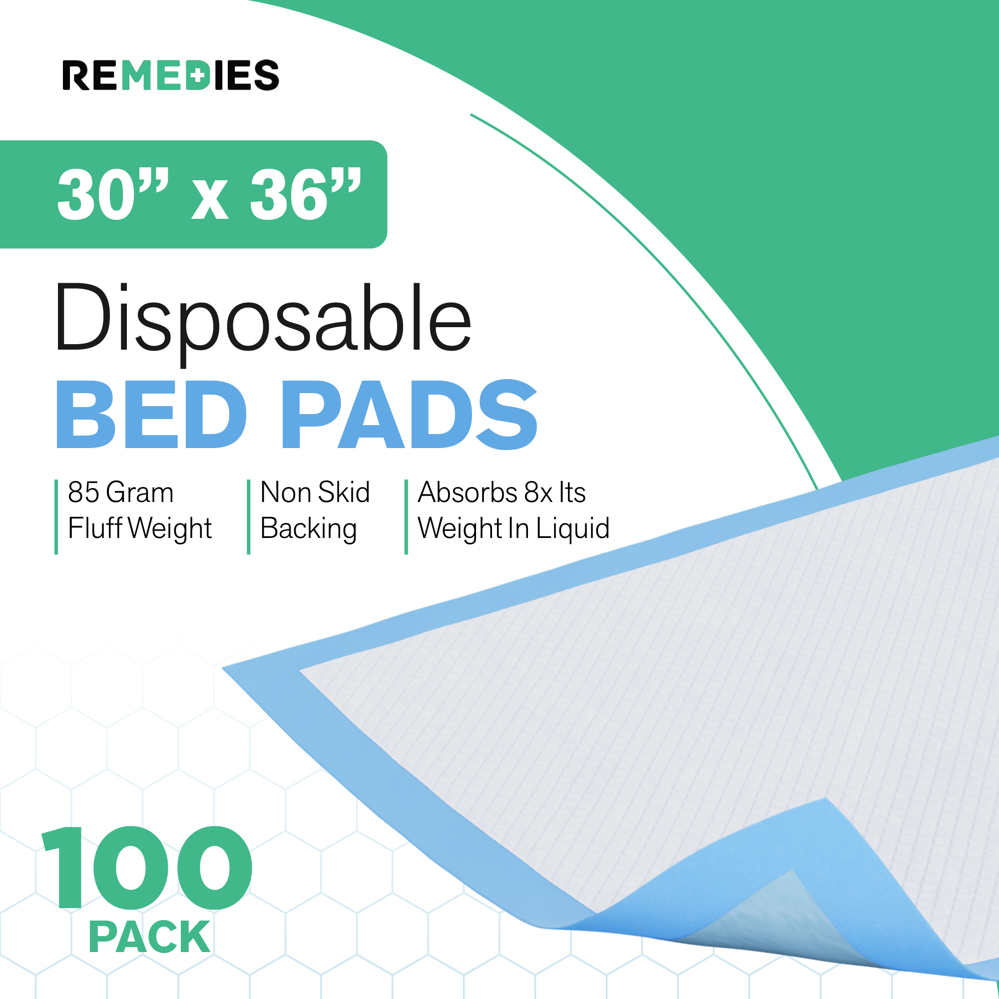 DMI Absorbent Disposable Underpads 36x36 560-7097-1900 - The Home Depot